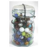 Atlas Jar of Marbles - 6" Tall