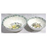 2 Himark Italy Mixing Bowls - 9" & 11" Round