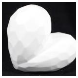 Ceramic Heart - 11.5 x 11"