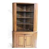Early Walnut Corner Cupboard, 1 pc
