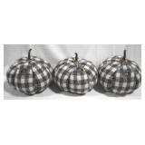 3 Pumpkin Pillows - 10" x 12"