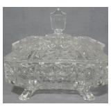 Crystal Covered Candy Dish 6"