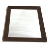 Vintage Wood Framed Mirror 33 x 27