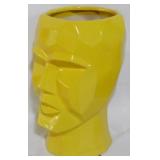 Yellow Head Vase 12.5"