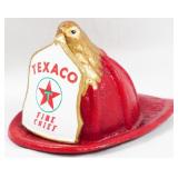 Cast Iron Texaco Fire Helmet 4"