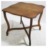 Vintage Stretcher Base Table - 28" x 31" x 31"