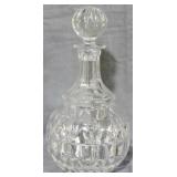 Block Crystal Decanter 11.5"