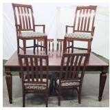 7 Pc Inlaid Dining Set