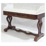 Victorian Marble Top 3 Drawer Commode