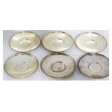 6 Tiffany & Co Sterling Sm Plates 10.9oz