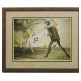 BURNING GIRAFFES AND TELEPHONE PHONES GICLEE