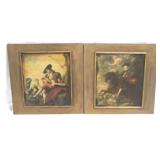 Pair Framed Prints - 17" x 17"