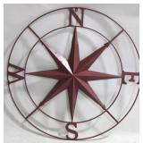 Red Wire Compass Star - 24"