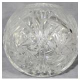Crystal Rose Bowl Vase 6.5"