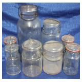 8 Glass Mason Jars