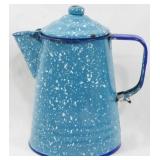 Speckled Metal Pitcher w/ Lid 8.5"