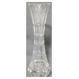 Cut Crystal Vase 9"