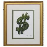 Dollar Sign Giclï¿½e by Andy Warhol