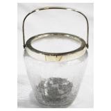 Glass Ice Bucket - 7" tall
