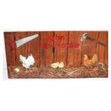 Hand Painted Wooden Sign 24x11