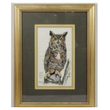 Zuby Framed Drawing 1987 19x14