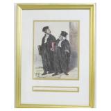 Honore Daumier Legal Studies Frame 17x12.5