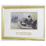 Honore Daumier Legal Studies Frame 17x12.5