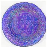 Decorative Blue Plate 8.5"