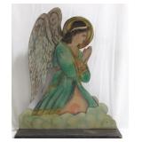 Hand Painted Praying Angel - 20" x 16"