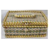 Vintage Sewing Box with Contents 8x5x3