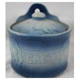 Stoneware Salt Container 6x5.5