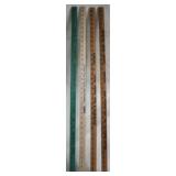 4 Vintage Wood Yard Sticks