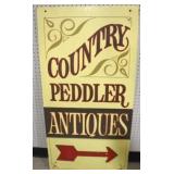Wood Advertising Sign 45.5 x 23
