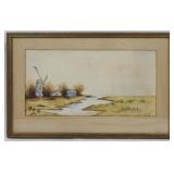 Benson "Windmill by the Stream" 11x17