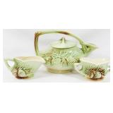 McCoy Teapot with Creamer and Sugar 7"