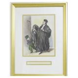 Honore Daumier Legal Studies Frame 17x12.5