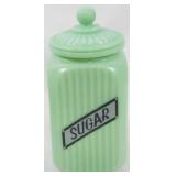 Jadeite Sugar Container 9"