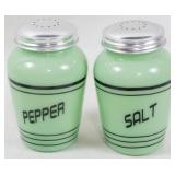 Jadeite Salt and Pepper Shakers 4.5"