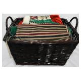 Basket with Assorted Items 18.5x14x10