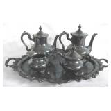 5 pc Silver Plated Tea Set