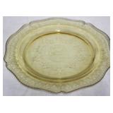 Yellow Madrid Glass Plate 11"