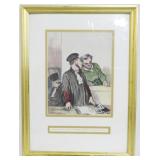 Honore Daumier Legal Studies Frame 17x12.5