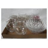 Tray Lot of Assorted Glass Items