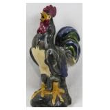 Pottery Rooster Figure 12"