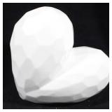 Ceramic Heart - 11.5 x 11"