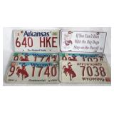 6 Metal License Plates