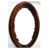 Oval Walnut Mirror 20x31.5