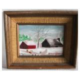 Oil on Board Signed Frame 10x8