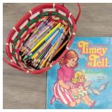 Vintage Whitman Book - Timey Tell Sticker Fun