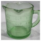 Green Glass Measuring Cup 3.5x4.5